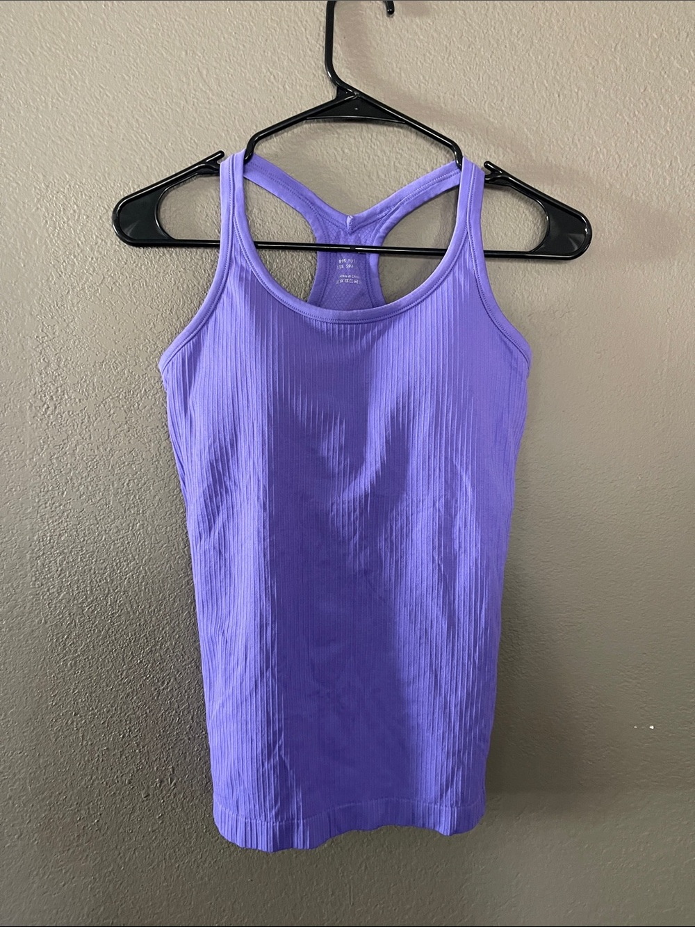 Ribbed Racerback Tank Top in Lavender